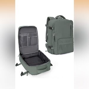 Green travel backpack